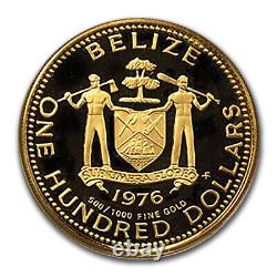 1976 Belize Proof Gold 100 Dollars Mayan Civilization SKU#8902