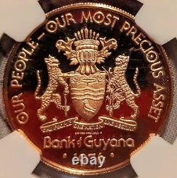 1976 Guyana? FM Gold 100 Dollars NGC PF 69