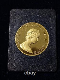1978 Canada 100 Dollars 22k Gold Coin 0.5 oz of Gold Together Into The Future