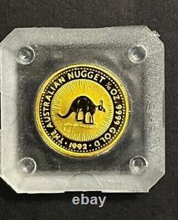 1992 Australian Nugget Kangaroo 1/10 gold Proof 15 dollars. 9999 OGP