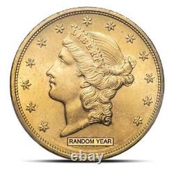 $20 Liberty Double Eagle Gold Coin (MS64, NGC or PCGS)