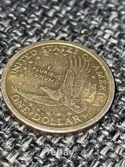 2000 D. Sacagawea One Dollar Coin US Liberty Gold Color