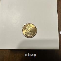 2000 D Sacagawea One Dollar Coin Us Liberty Gold Color