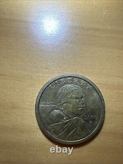 2000 D Sacagawea One Dollar Coin Us Liberty Gold Color Circulated