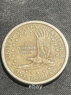 2000 D Sacagawea One Dollar US Liberty Gold Color Coin Minted in Denver