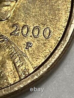 2000 P Sacagawea One Dollar Coin US Liberty Gold Color