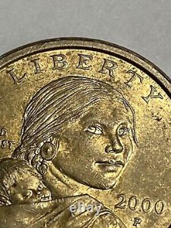 2000 P Sacagawea One Dollar Coin US Liberty Gold Color