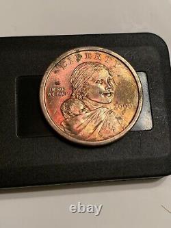 2000 P Sacagawea One Dollar Coin US Liberty Gold Color Philadelphia