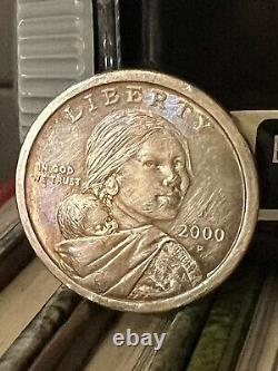 2000 P Sacagawea One Dollar Coin Us Liberty Gold Color Circulated