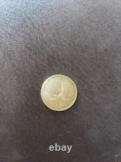 2000 P Sacagawea One Dollar Coin Us Liberty Gold Color Circulated