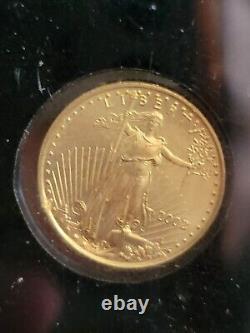 2002 $5 Dollar American Gold Eagle Liberty 1/10 Oz Gold Bullion Coin