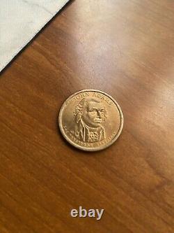 2007 P John Adams Presidential Golden Dollar Coin