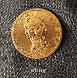 2010 D Rare Abraham Lincoln Dollar Gold Coin 1861-1865