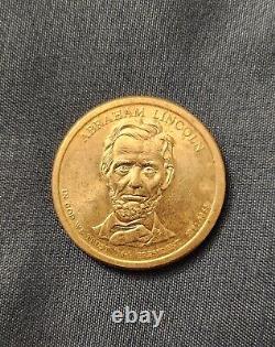 2010 D Rare Abraham Lincoln Dollar Gold Coin 1861-1865