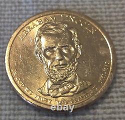 2010 D Rare Abraham Lincoln Dollar Gold Coin 1861-1865