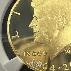 2014-W Kennedy Half Dollar 50th Ann. 3/4 oz. Gold NGC PF 69 UCAM ER HIGH RELIEF