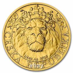 2022 Niue 1/4 oz Gold Czech Lion BU SKU#248432
