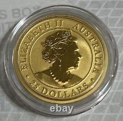 2022-P 1/4 oz Australian Gold Coin 25 Dollars Mintage 1,000 BU