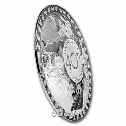 2022 Solomon Islands 50 gram Silver 40th Anniv. Panda Dome Shaped SKU#257773