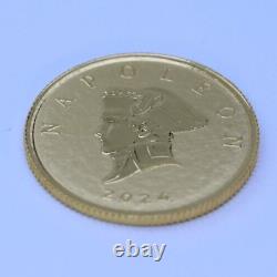 2024 Republic of Liberia Napoleon Gold Coin 1/10 oz Commander Series. 9999 Fine