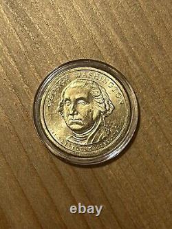 Gold George Washington 1 Dollar Coin 1789-1797 2007 P US One Dollar CIRCULATED