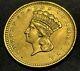 Nice 1858 $1(One Dollar) Large Indian Head Gold Coin Type 3 Indian Princess