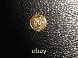 One dollar liberty gold coin damage previously worn as a piece of jewelry