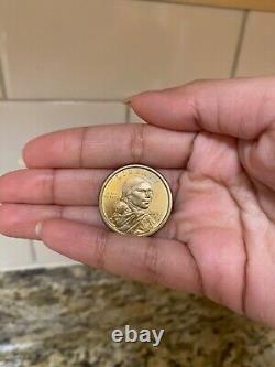 Rare Sacagawea Gold Coin One Dollar 2001 P Mint Good Condition