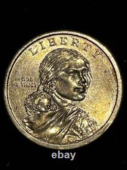 Sacagawea One Dollar Gold Color Coin 2010-p Great Law Of Peace