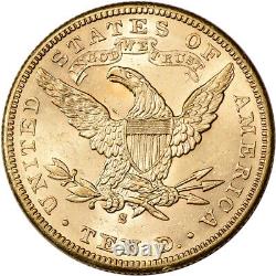 US Gold $10 Liberty Head Eagle PCGS MS62 Random Date and Label