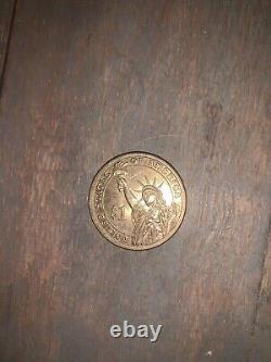 VERY RARE Presidential Series John Adams 2nd 1 Dollar Coin Gold