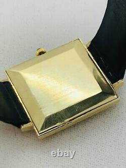 Vintage Lucien Piccard $10 Ten Dollar US Coin 14K Gold Watch Leather SERVICED