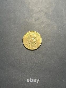 Vintage Rare John Adams 1797-1801 2007 D One Dollar Coin E Pluribus Unum Gold