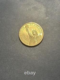 Vintage Rare John Adams 1797-1801 2007 D One Dollar Coin E Pluribus Unum Gold